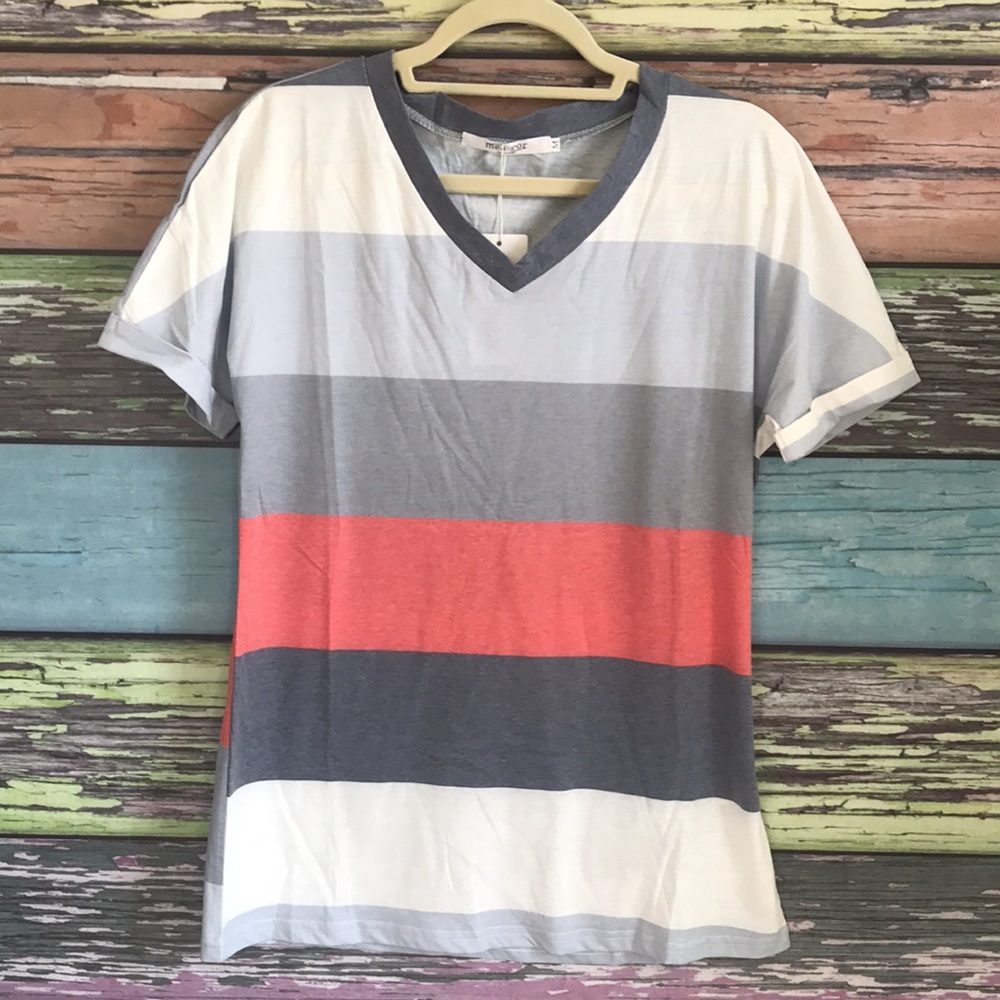 V neck tee shirt